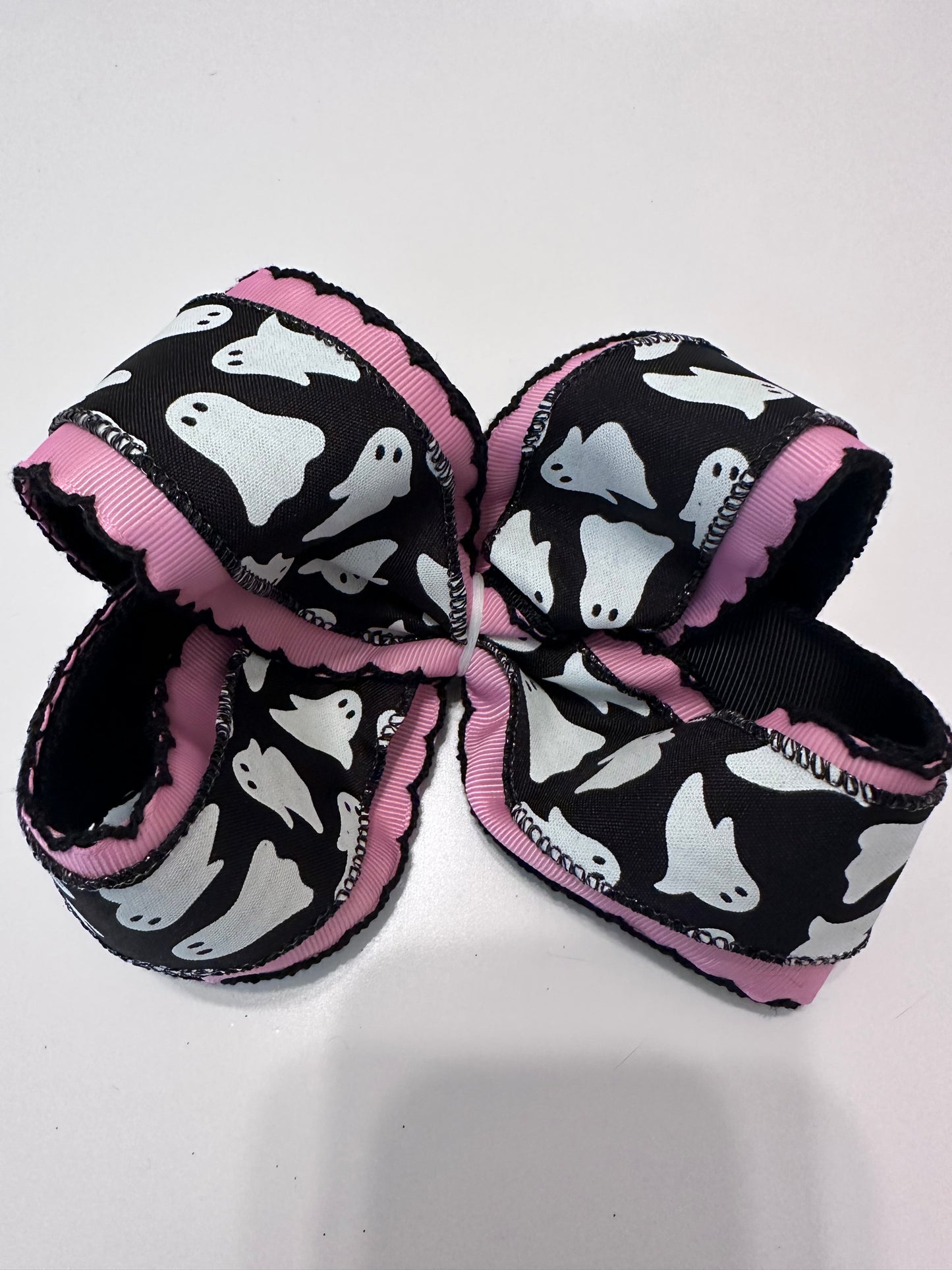 Halloween glow in the dark ghost bow