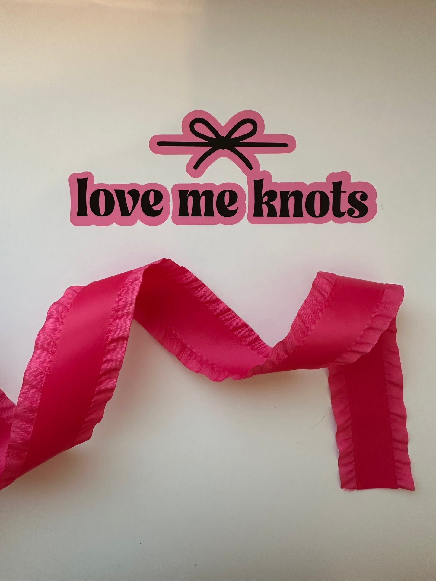 1.5” Hot Pink Ruffle Ribbon
