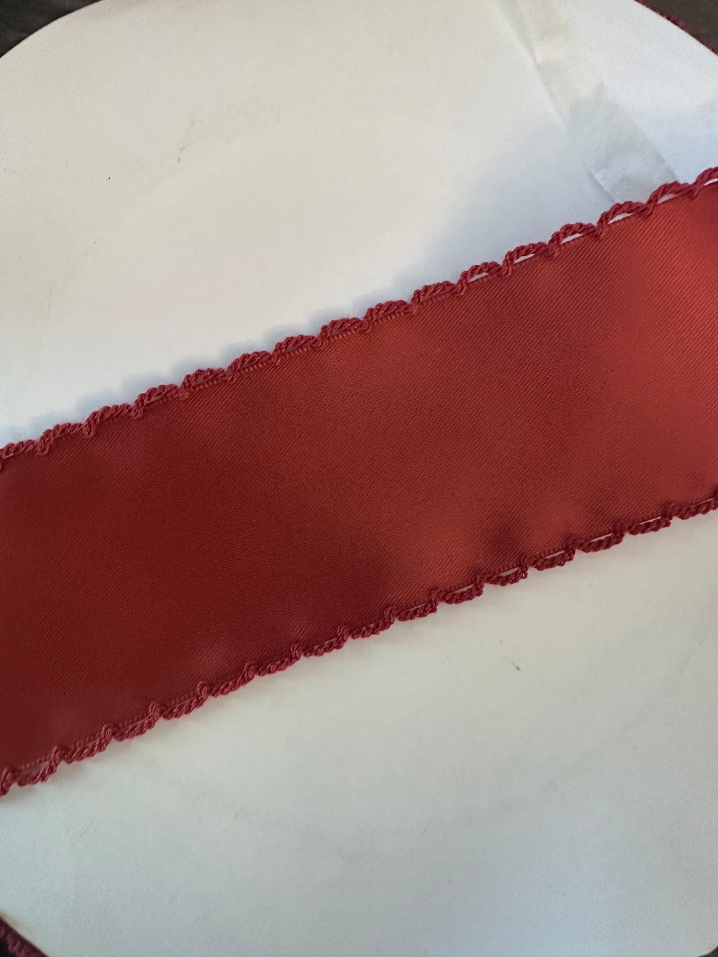 2” rust with matching stitch