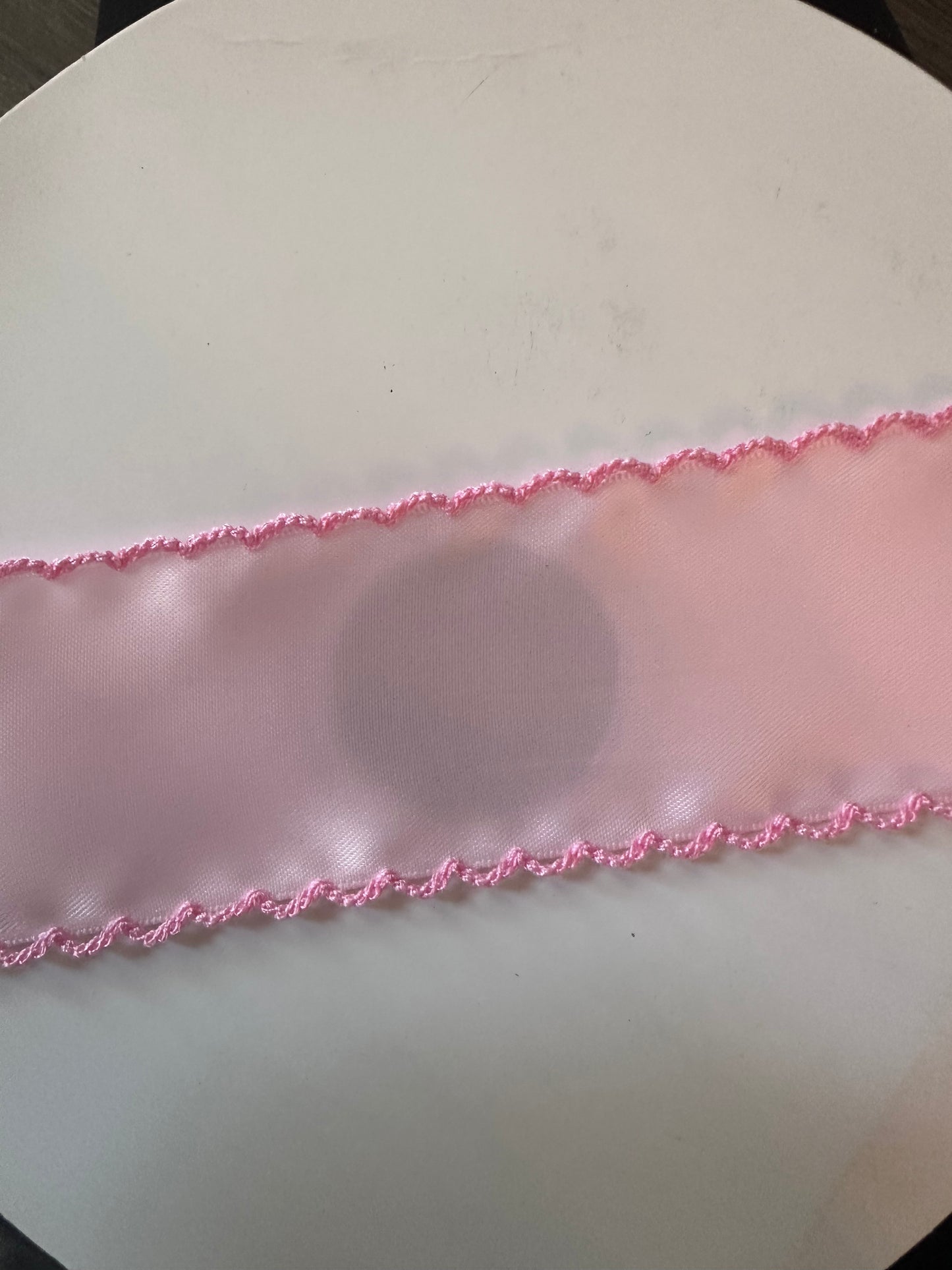 2” pearl pink w matching stitch