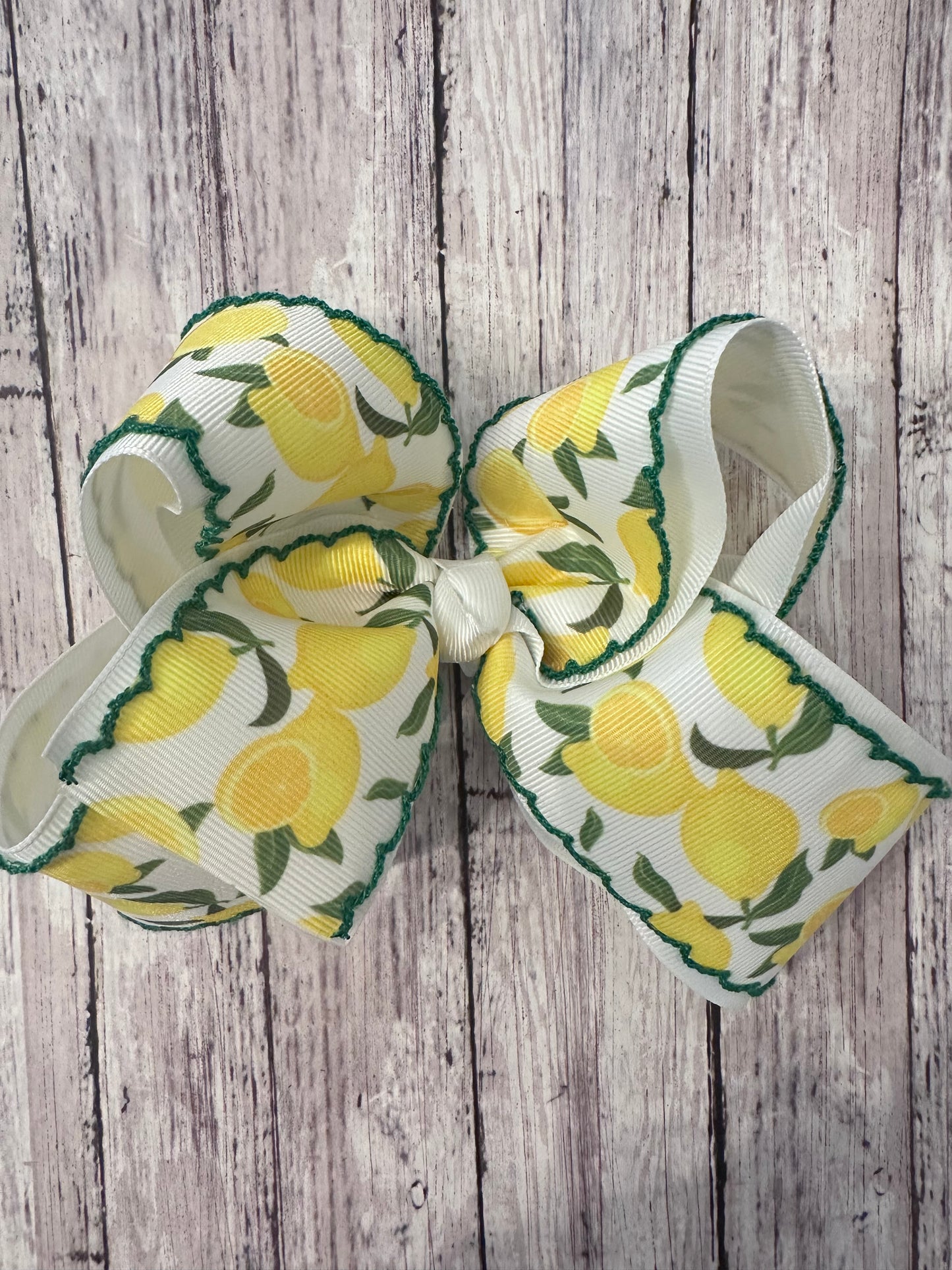 Lemon Moonstitch Bow