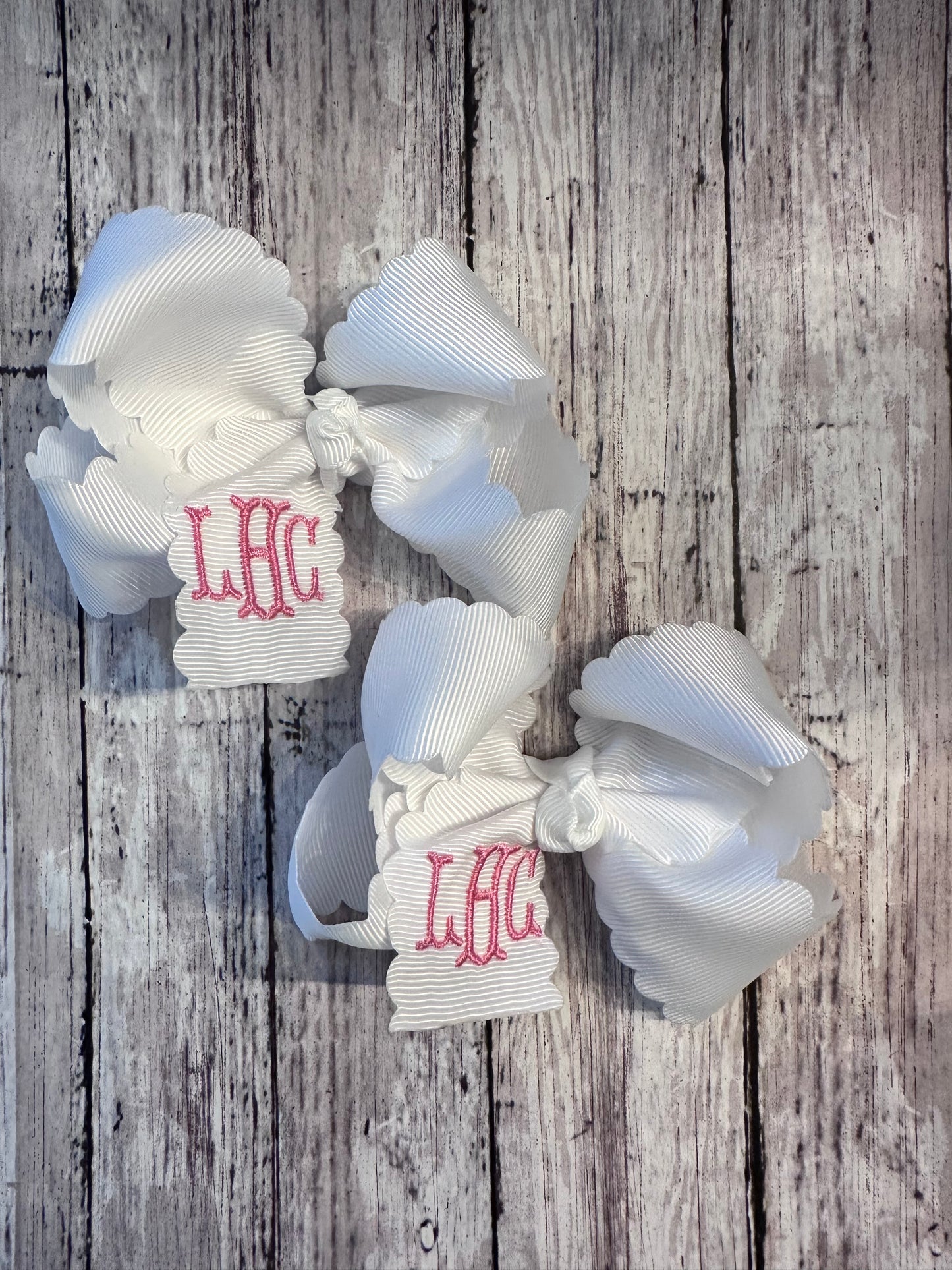 Monogram Mini Bow or Piggie Set!