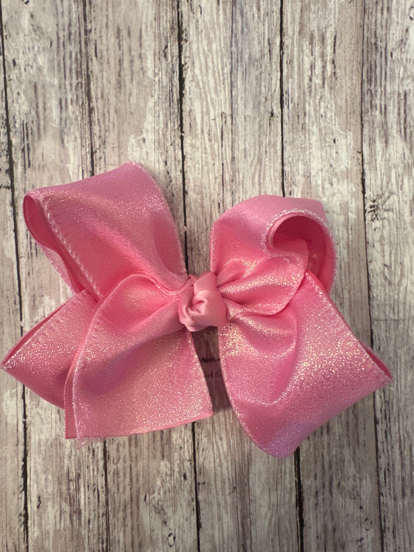 Pink Glitter Bow 5”