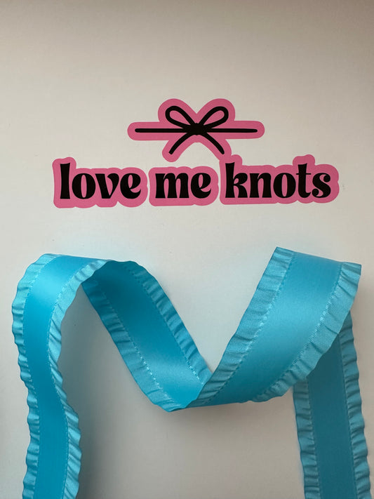 1.5” Blue Ruffle