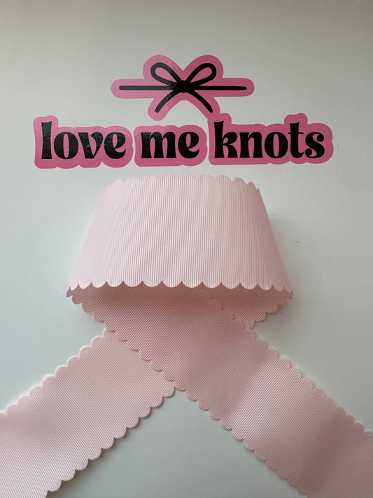 2” Light Pink Scallop