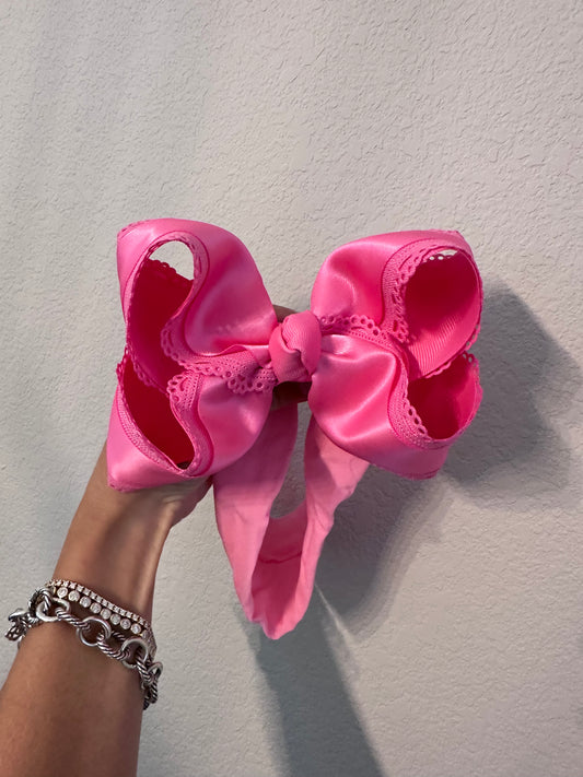 Barbie Pink satin bow