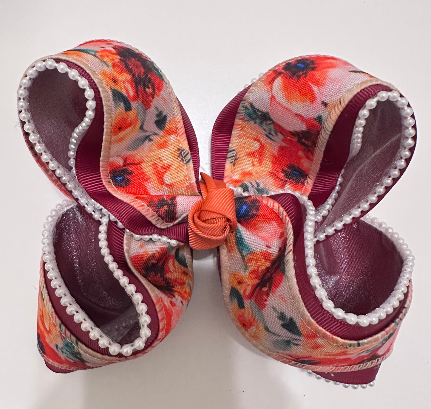 Fall Floral with Pearl Trim