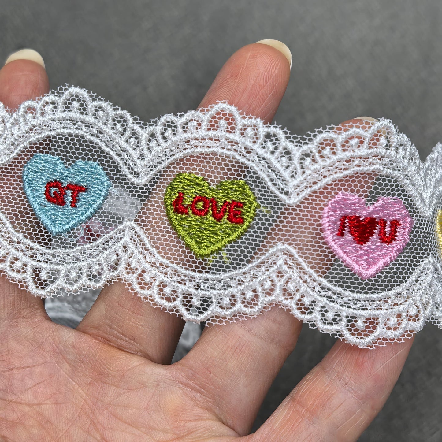 Conversation Heart Lace