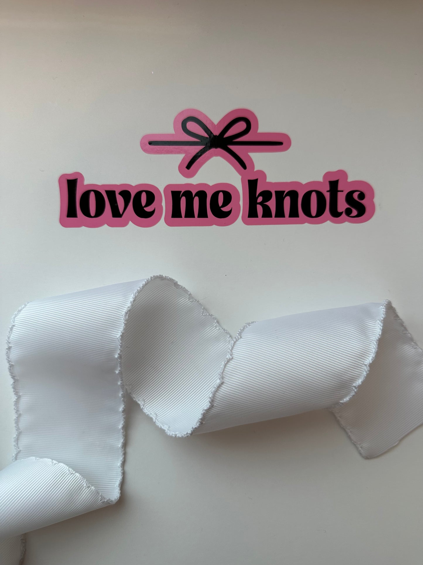 2.25” White with White Moonstitch
