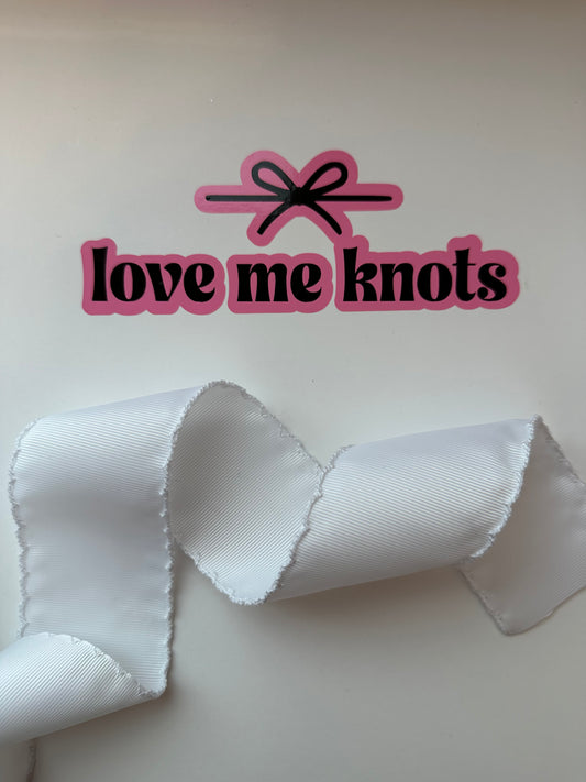 2.25” White with White Moonstitch