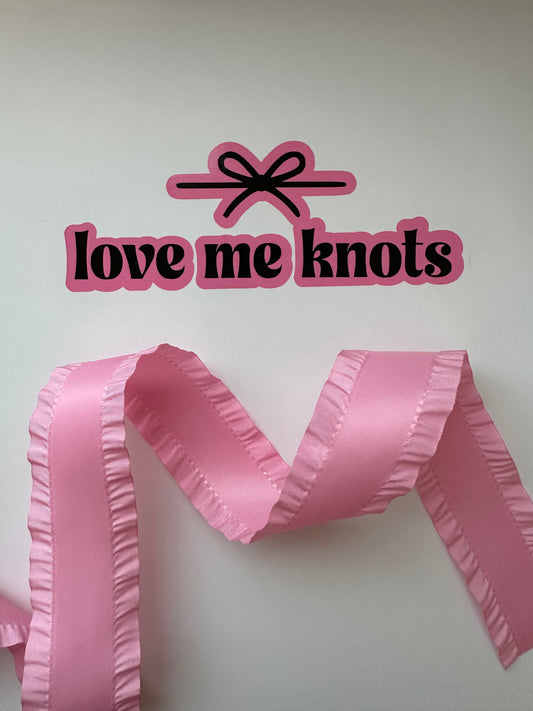 1.5” Bubblegum Pink Ruffle