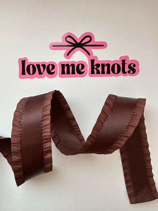 1.5” Brown Ruffle