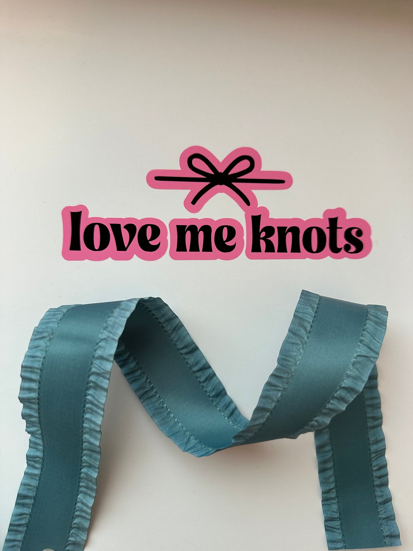 1.5” Dusty Teal Ruffle