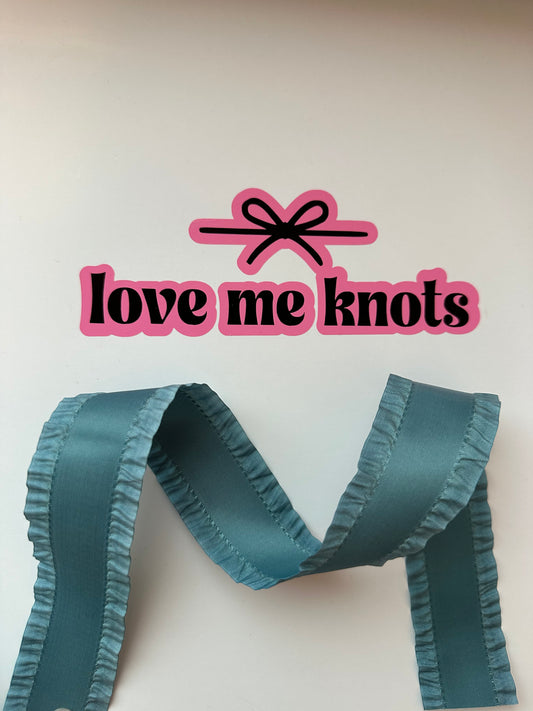 1.5” Dusty Teal Ruffle