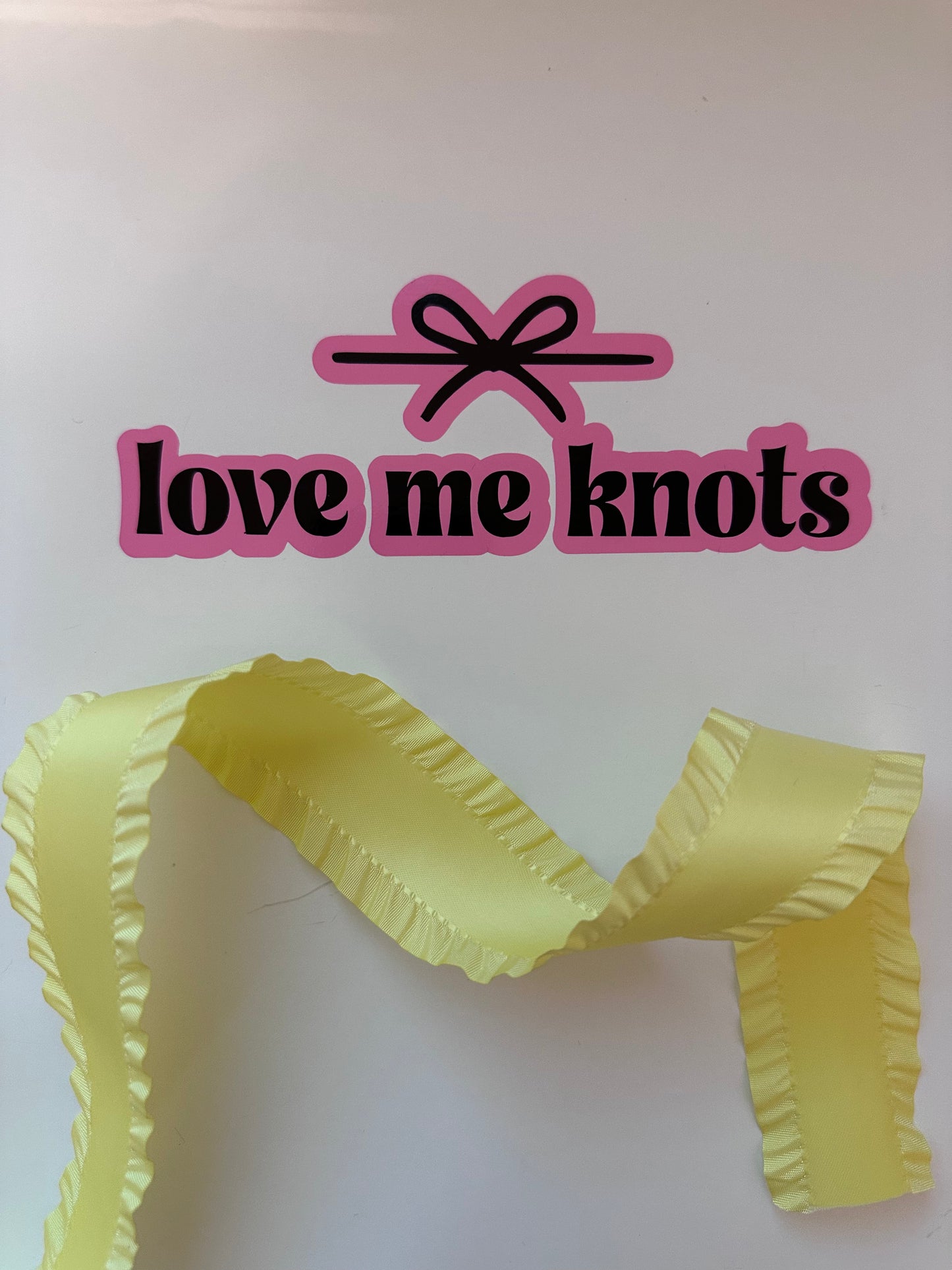 1.5” yellow ruffle