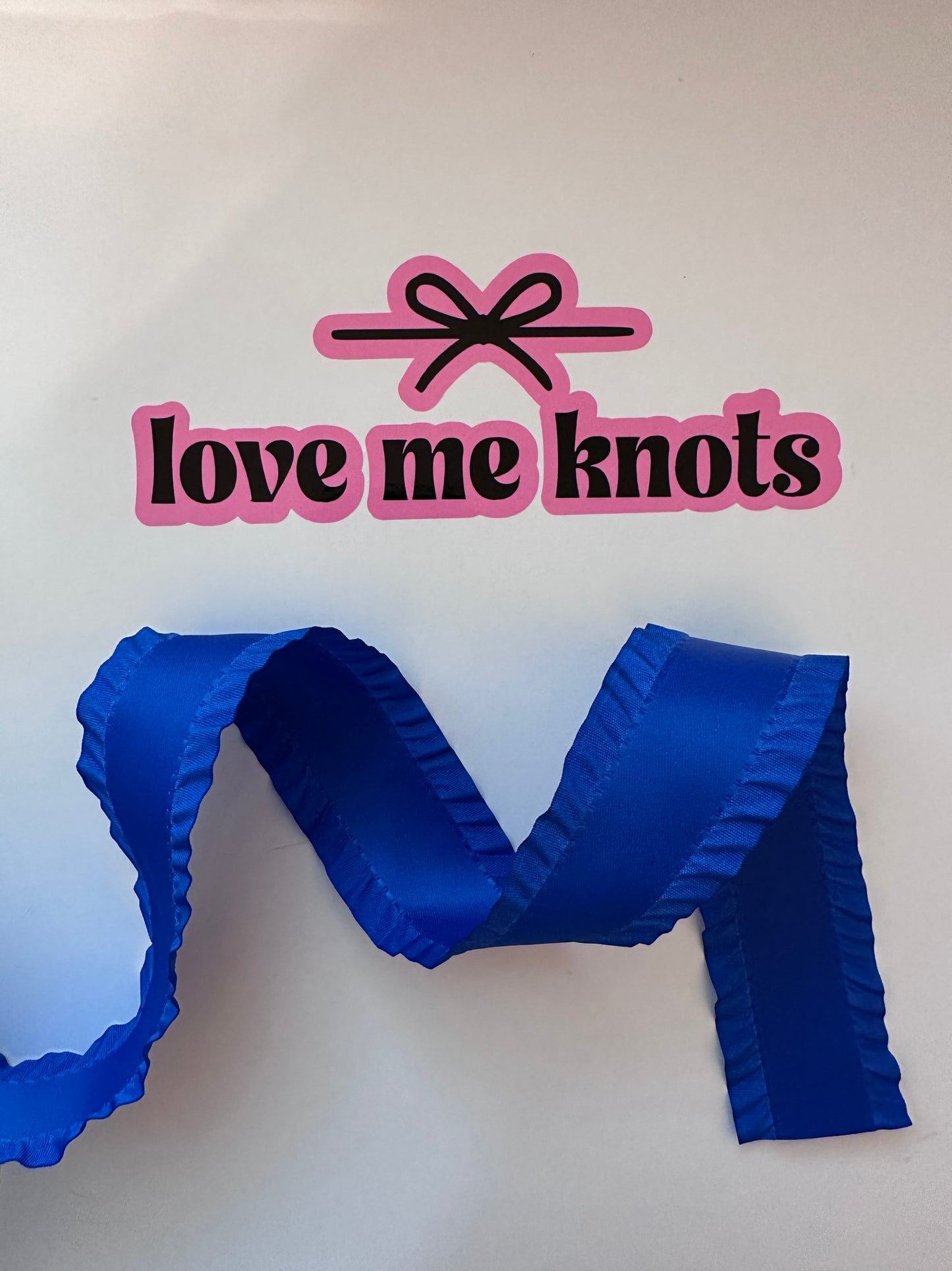 1.5” Royal blue ruffle