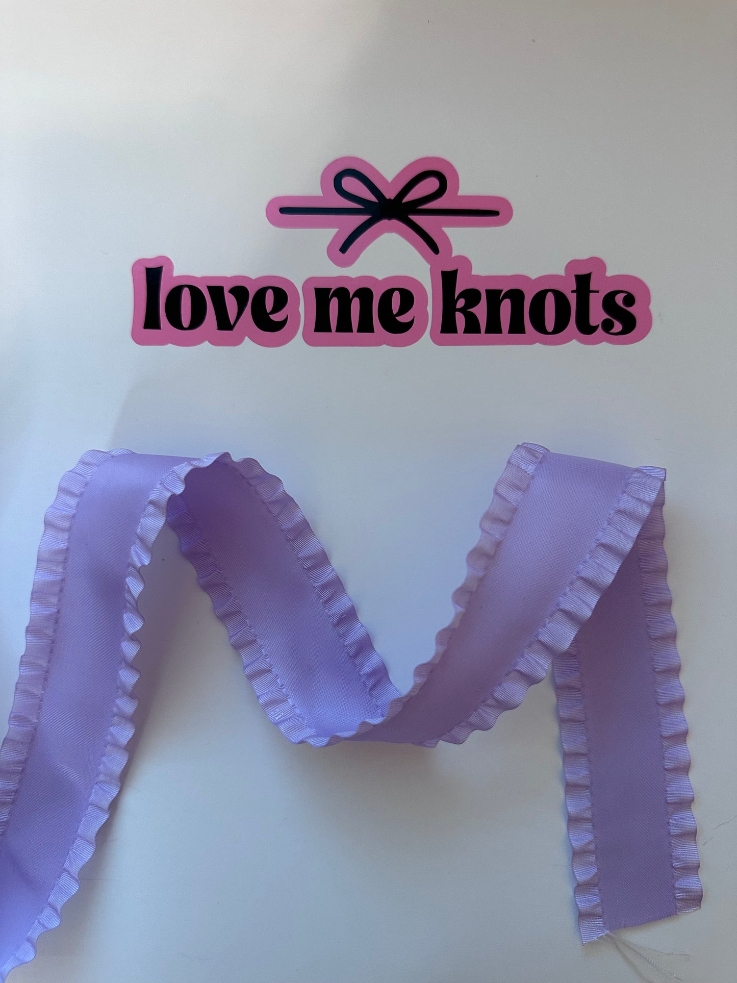 1.5” lavender ruffle