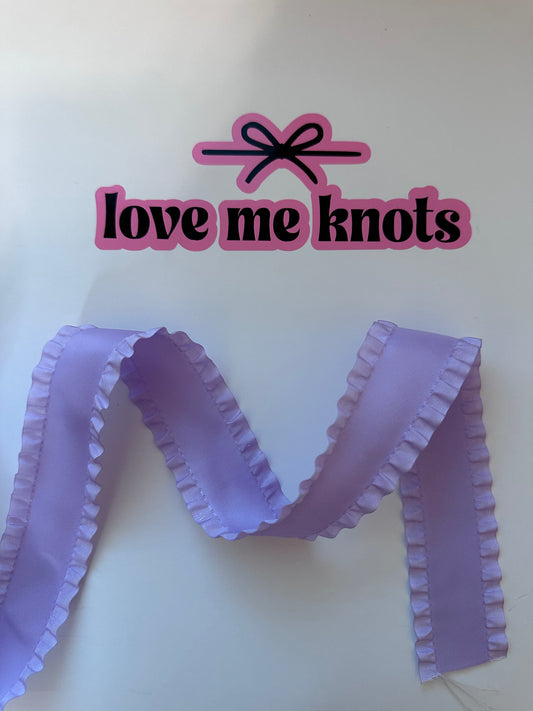 1.5” lavender ruffle