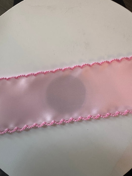 2” pearl pink w matching stitch