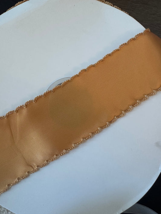 2” old gold w matching stitch