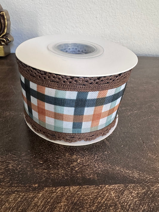 2.5” fall plaid eyelet