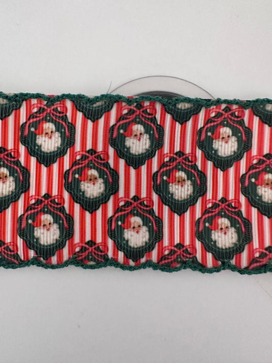 2” red Santa cameos