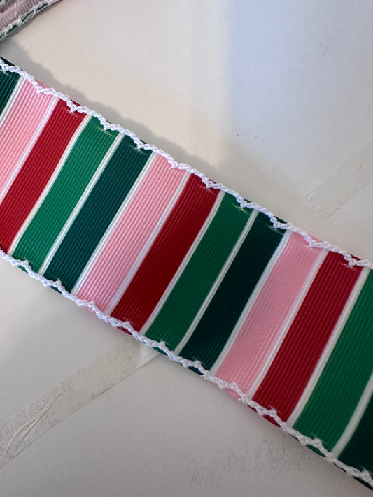 2” Christmas stripe