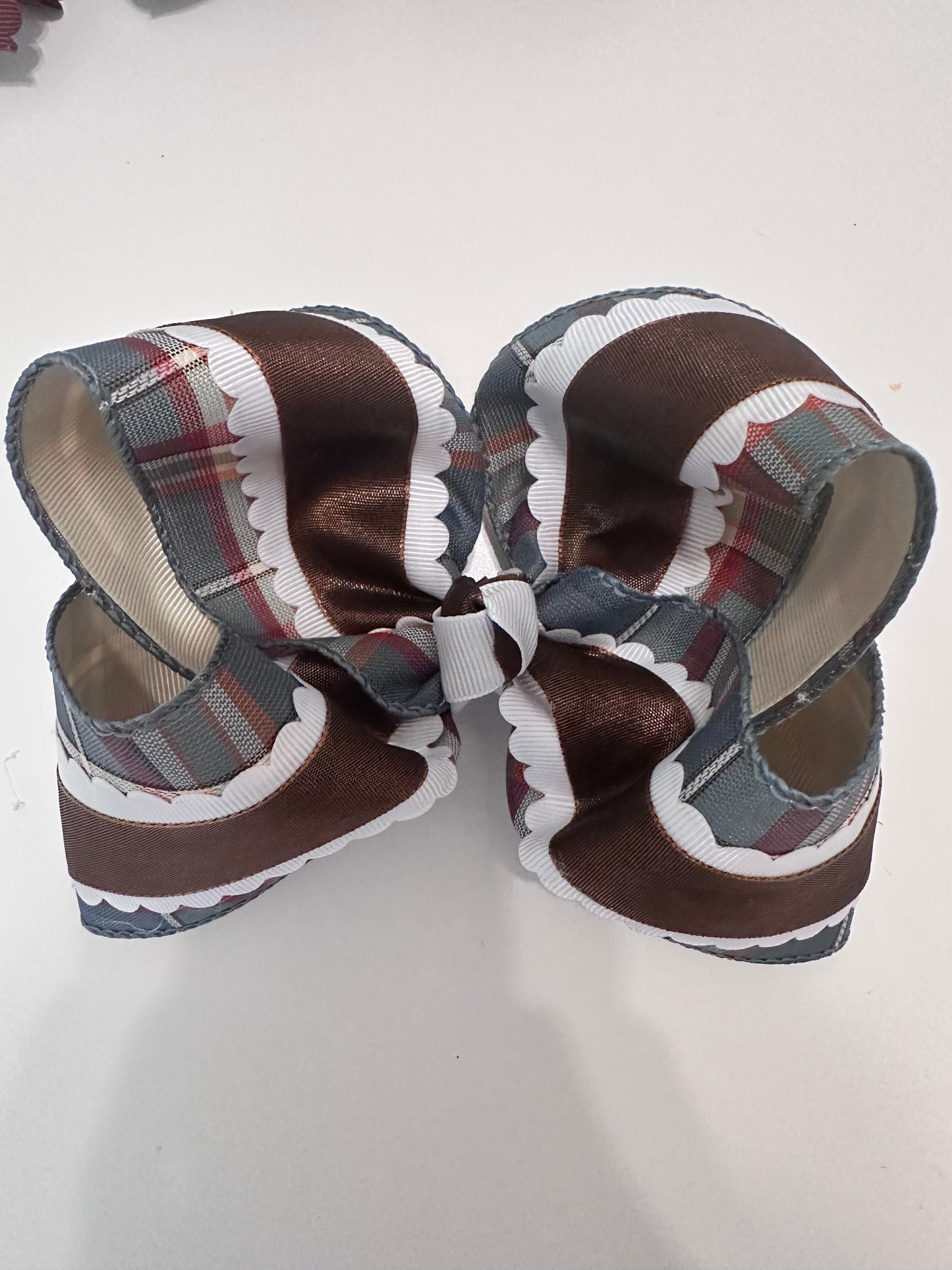 Brown and Blue fall plaid